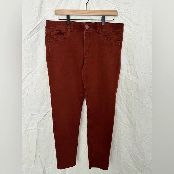 Democracy Women's Burnt Orange Jeans size 12 Ab Technology - Picture 3 of 6